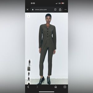 Zara set size small blazer and pants